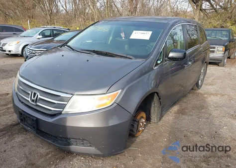 2012 Honda Odyssey Ex z USA, uszkodzony, nr VIN 5FNRL5H45CB011939